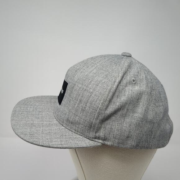 HUF Patch Snapback Hat Gray One Size Adjustable Solid Vent Holes Outdoor - Picture 3 of 9